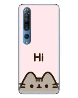 Чехол для Xiaomi Mi 10 Pro с картинкой «Пушин говорит Hi» Чехол для Xiaomi Mi 10 Pro с картинкой «Пушин говорит Hi»