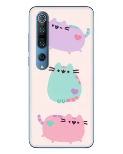 Чехол для Xiaomi Mi 10 Pro с картинкой «Pusheen трио» Чехол для Xiaomi Mi 10 Pro с картинкой «Pusheen трио»