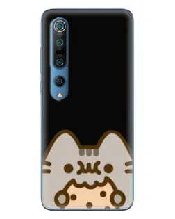 Чехол для Xiaomi Mi 10 Pro с картинкой «Пушин на черном»