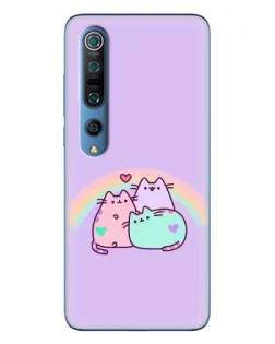 Чехол для Xiaomi Mi 10 Pro с картинкой «Радужные Пушины»