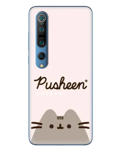 Чехол для Xiaomi Mi 10 Pro с картинкой «Pusheen логотип»