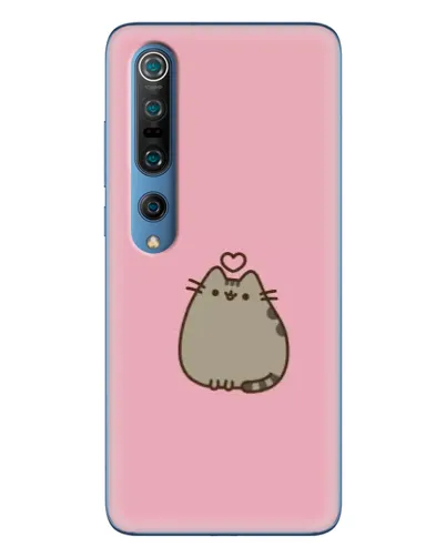 Чехол для Xiaomi Mi 10 Pro с картинкой «Pusheen сердце»