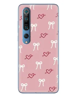 Чохол для Xiaomi Mi 10 Pro з картинкою «Серця та банти»