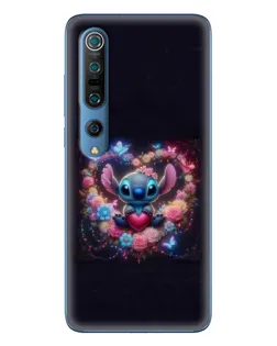 Чехол для Xiaomi Mi 10 Pro с картинкой «Stitch в цветах»