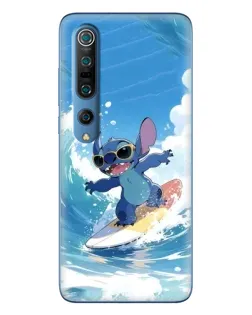 Чехол для Xiaomi Mi 10 Pro с картинкой «Стич на волне»