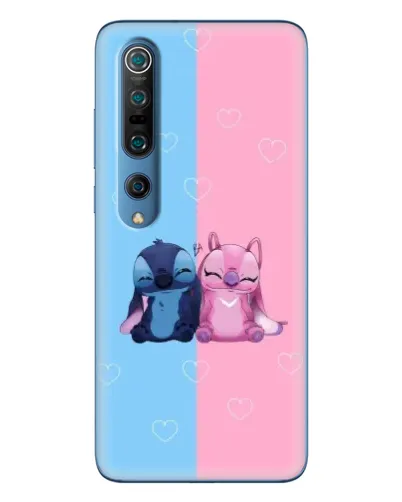 Чехол для Xiaomi Mi 10 Pro с картинкой «Stitch и Angel Love»