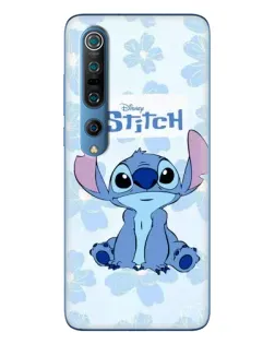 Чехол для Xiaomi Mi 10 Pro с картинкой «Stitch среди цветов»