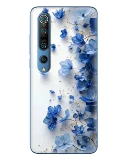 Чохол для Xiaomi Mi 10 Pro з картинкою «Блакитний квітковий каскад»