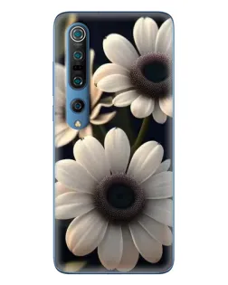 Чохол для Xiaomi Mi 10 Pro з картинкою «Білі маргаритки макро»