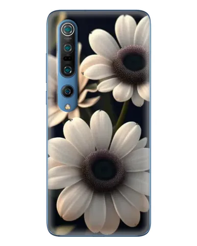 Чохол для Xiaomi Mi 10 Pro з картинкою «Білі маргаритки макро»