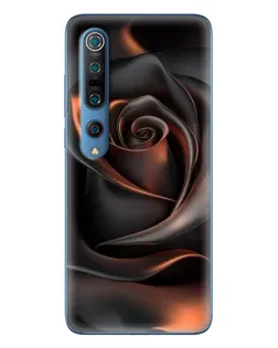 Чохол для Xiaomi Mi 10 Pro з картинкою «Шовкова чорна троянда»