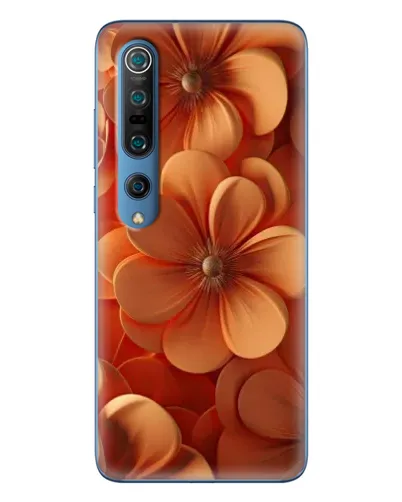 Чохол для Xiaomi Mi 10 Pro з картинкою «Помаранчева макро квітка»