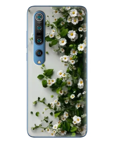 Чохол для Xiaomi Mi 10 Pro з картинкою «Гілка дрібних білих квітів»