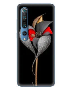Чохол для Xiaomi Mi 10 Pro з картинкою «Срібна фантазійна квітка»