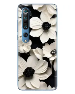 Чохол для Xiaomi Mi 10 Pro з картинкою «Об'ємні білі квіти»