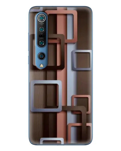 Чохол для Xiaomi Mi 10 Pro з картинкою «Коричневі об'ємні квадрати» Чохол для Xiaomi Mi 10 Pro з картинкою «Коричневі об'ємні квадрати»