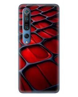 Чохол для Xiaomi Mi 10 Pro з картинкою «Червона глянцева сітка»