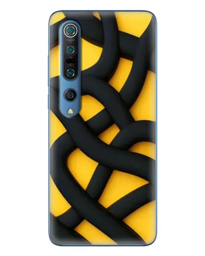 Чохол для Xiaomi Mi 10 Pro з картинкою «Чорне жовте переплетення» Чохол для Xiaomi Mi 10 Pro з картинкою «Чорне жовте переплетення»