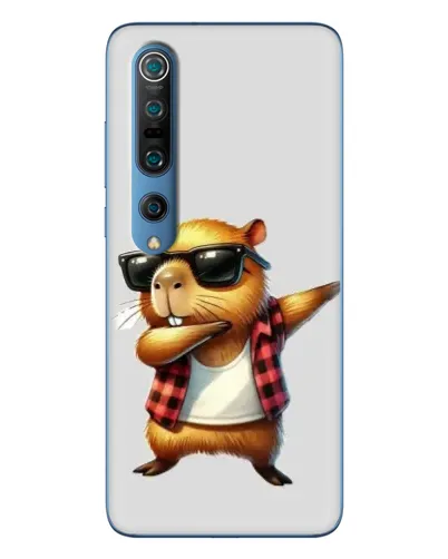 Чехол для Xiaomi Mi 10 Pro с картинкой «Капибара рэпер даб»
