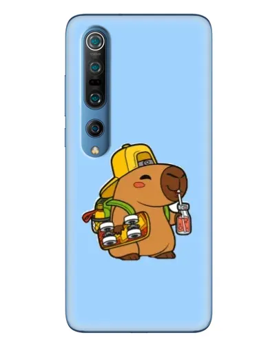 Чехол для Xiaomi Mi 10 Pro с картинкой «Капибара на скейте»