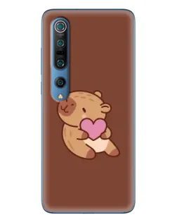 Чехол для Xiaomi Mi 10 Pro с картинкой «Капибара с сердцем» Чехол для Xiaomi Mi 10 Pro с картинкой «Капибара с сердцем»