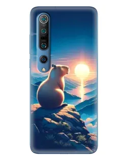 Чехол для Xiaomi Mi 10 Pro с картинкой «Закат солнца с капибарой» Чехол для Xiaomi Mi 10 Pro с картинкой «Закат солнца с капибарой»