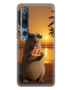 Чехол для Xiaomi Mi 10 Pro с картинкой «Капибара с пиццей» Чехол для Xiaomi Mi 10 Pro с картинкой «Капибара с пиццей»