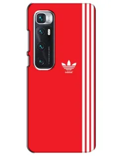 Чехол для Xiaomi Mi 10 Ultra с картинкой «Красный минимализм Adidas»