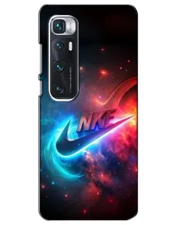 Чехол для Xiaomi Mi 10 Ultra с картинкой «Огненный логотип Nike»
