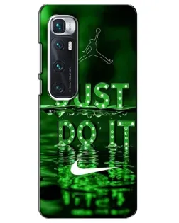 Чехол для Xiaomi Mi 10 Ultra с картинкой «Зеленый неоновый Nike»