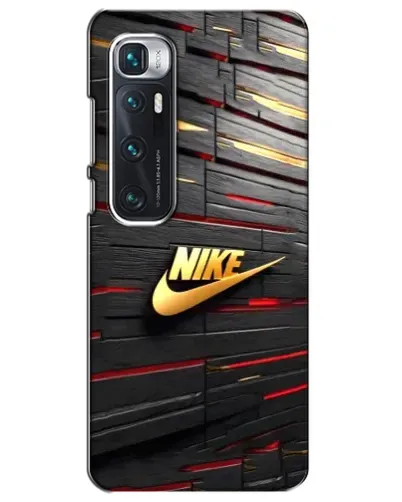 Чехол для Xiaomi Mi 10 Ultra с картинкой «Золотой Nike на металле»