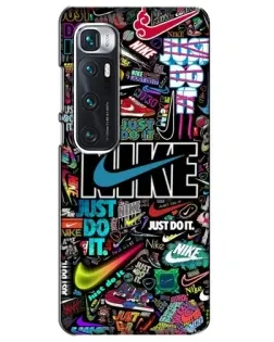 Чохол для Xiaomi Mi 10 Ultra з картинкою «Яскравий колаж Nike»