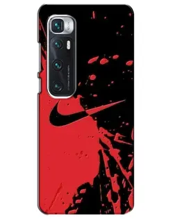 Чохол для Xiaomi Mi 10 Ultra з картинкою «Червоні бризки Nike»