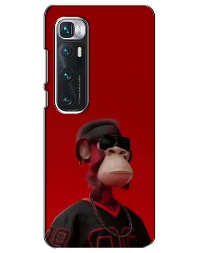 Чехол для Xiaomi Mi 10 Ultra с картинкой «Bored Ape в красном»