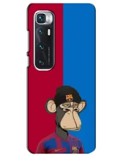 Чехол для Xiaomi Mi 10 Ultra с картинкой «Bored Ape — фанат Барсы»