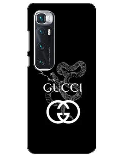 Чехол для Xiaomi Mi 10 Ultra с картинкой «Gucci — серебряная змея»