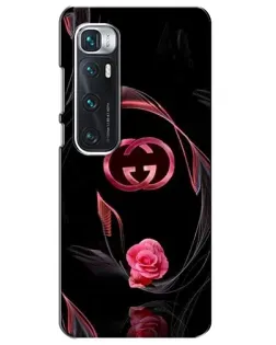 Чехол для Xiaomi Mi 10 Ultra с картинкой «Gucci — неоновая роза»