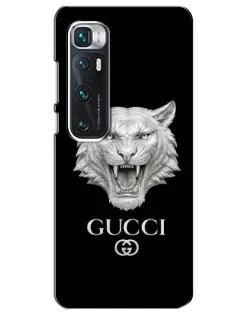 Чехол для Xiaomi Mi 10 Ultra с картинкой «Gucci — серебряный лев»