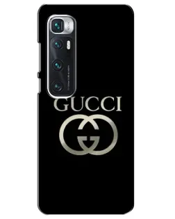 Чехол для Xiaomi Mi 10 Ultra с картинкой «Gucci — золото на черном»