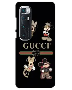 Чехол для Xiaomi Mi 10 Ultra с картинкой «Gucci — герои Disney и монограмма»
