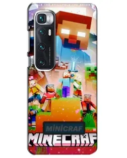 Чехол для Xiaomi Mi 10 Ultra с картинкой «Minecraft герои игры»