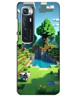 Чехол для Xiaomi Mi 10 Ultra с картинкой «Minecraft летний день»