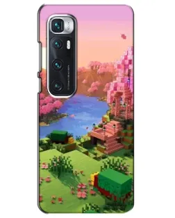 Чехол для Xiaomi Mi 10 Ultra с картинкой «Розовое дерево Minecraft»