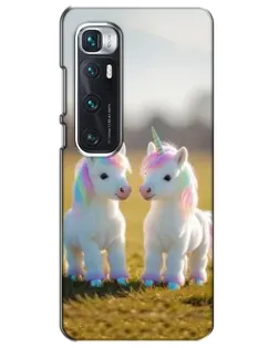 Чехол для Xiaomi Mi 10 Ultra с картинкой «Пара единорогов»