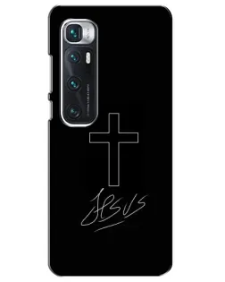 Чехол для Xiaomi Mi 10 Ultra с картинкой «Графический крест Jesus»