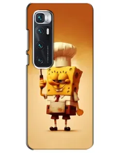 Чехол для Xiaomi Mi 10 Ultra с картинкой «Губка Боб повар»