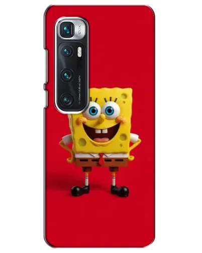 Чехол для Xiaomi Mi 10 Ultra с картинкой «Спанч Боб на красном»
