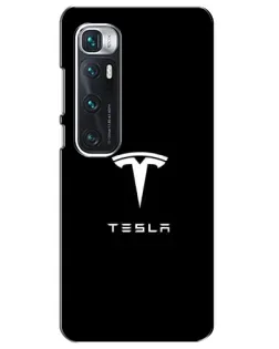 Чехол для Xiaomi Mi 10 Ultra с картинкой «Tesla White Logo»