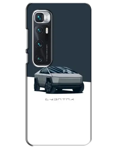 Чехол для Xiaomi Mi 10 Ultra с картинкой «Серебристый Cybertruck Tesla»