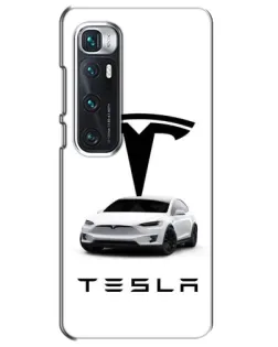 Чехол для Xiaomi Mi 10 Ultra с картинкой «Tesla White Style»